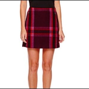 STYLUS Plaid Zipper Skirt